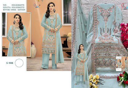 S-908 Shree Fabs Georgette Pakistani Salwar Suits