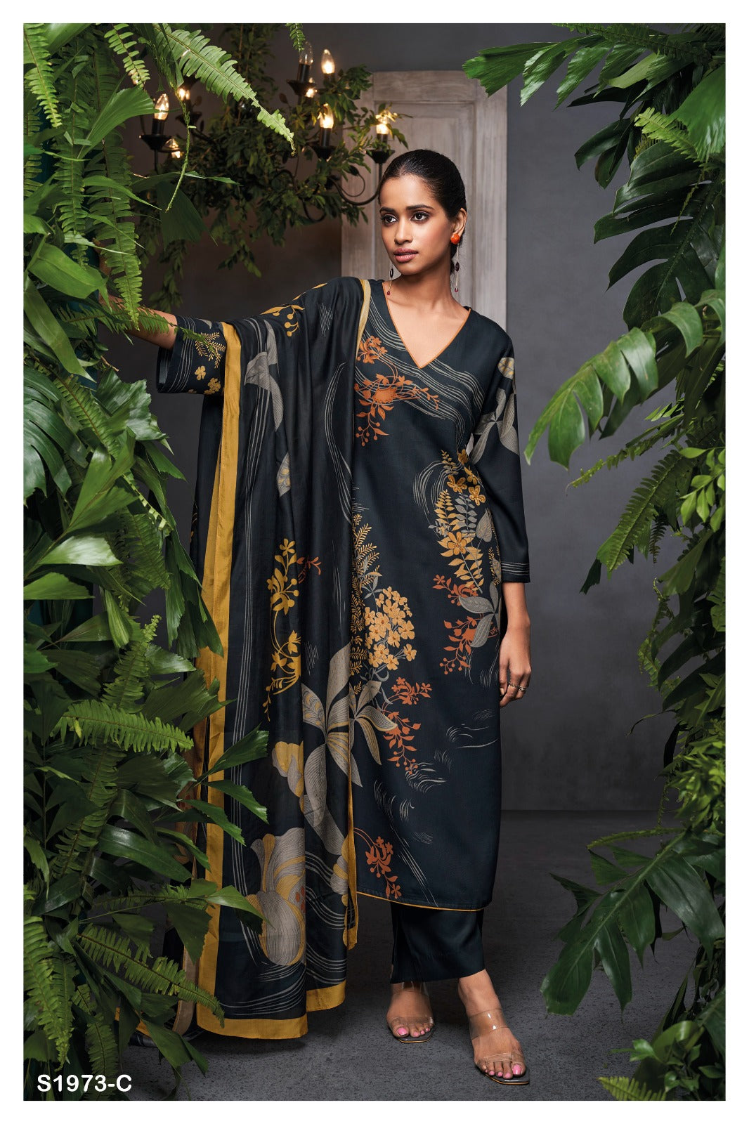 S1973-Abcd Teya Ganga Pashmina Suits