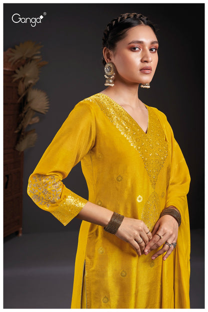 S1976-Abcdef Rivka Ganga Viscose Plazzo Style Suits