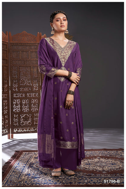 S1976-Abcdef Rivka Ganga Viscose Plazzo Style Suits