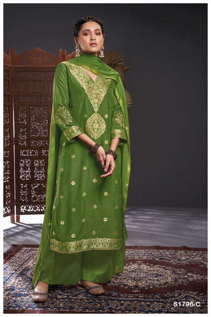 S1976-Abcdef Rivka Ganga Viscose Plazzo Style Suits