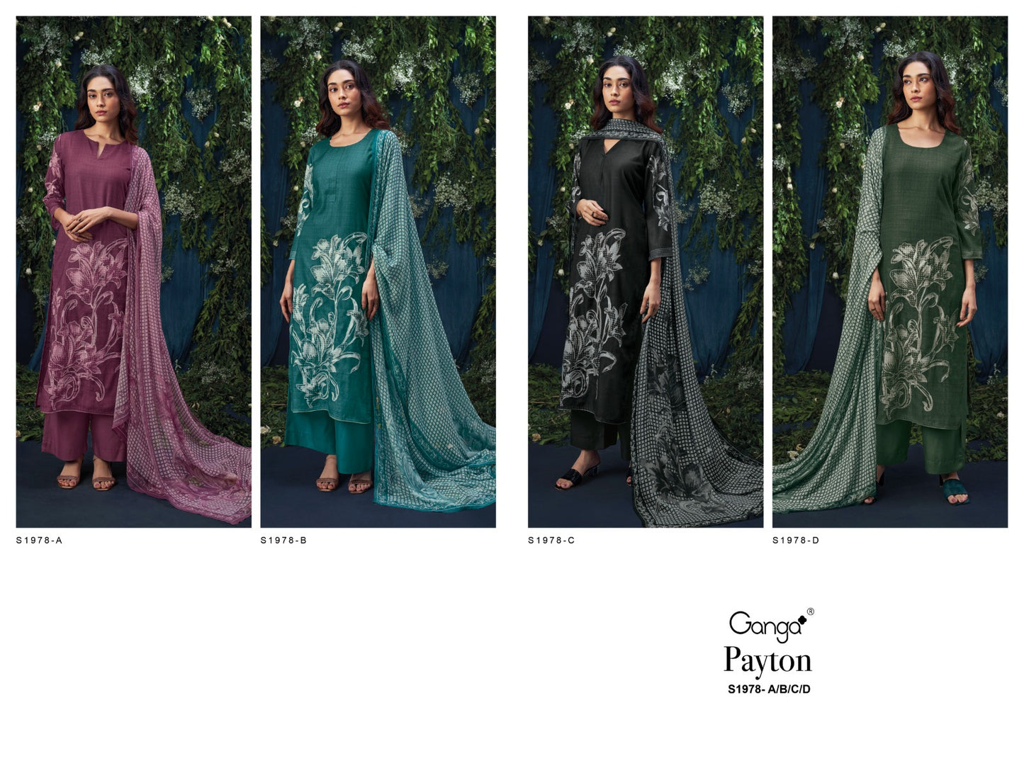 S1978-Abcd Payton Ganga Pashmina Suits