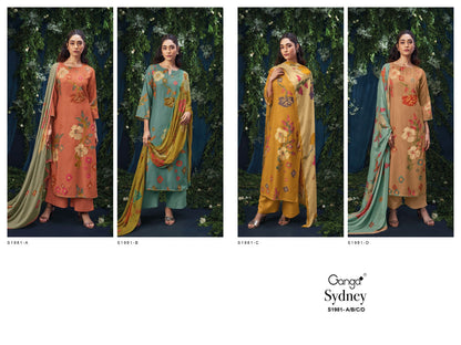 S1981-Abcd Sydney Ganga Pashmina Suits