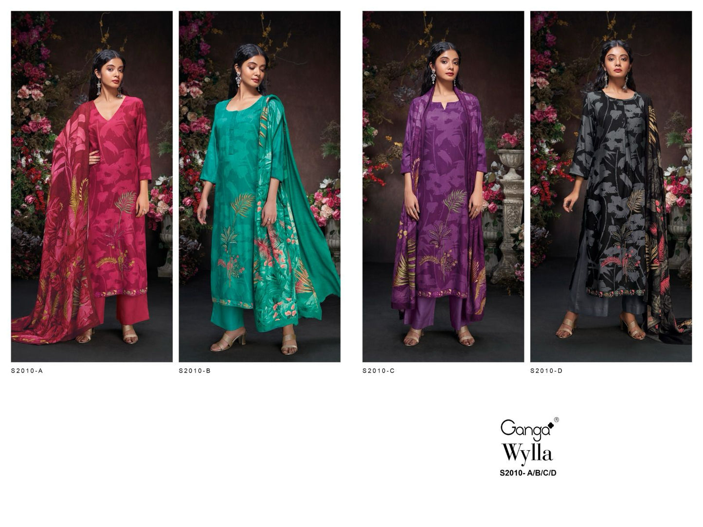S2010-Abcd Wylla Ganga Pashmina Suits