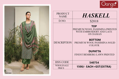 S2018-Abcd Haskell Ganga Pashmina Suits