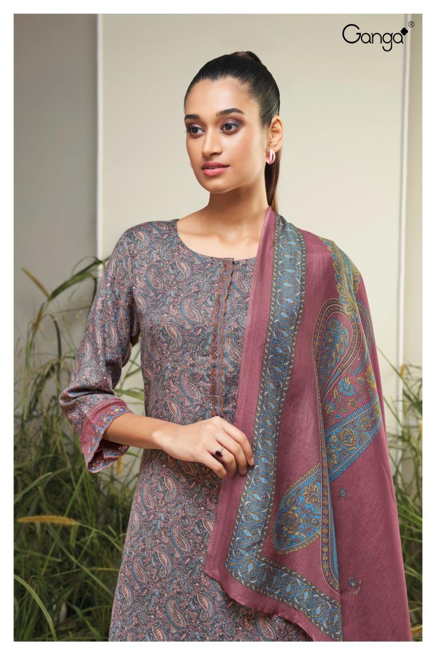 S2018-Abcd Haskell Ganga Pashmina Suits