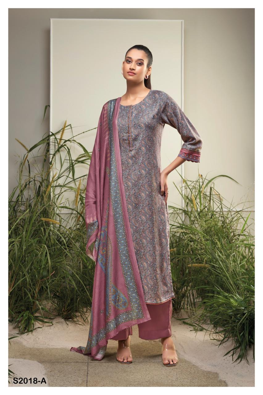 S2018-Abcd Haskell Ganga Pashmina Suits