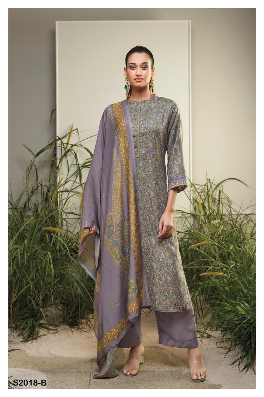 S2018-Abcd Haskell Ganga Pashmina Suits