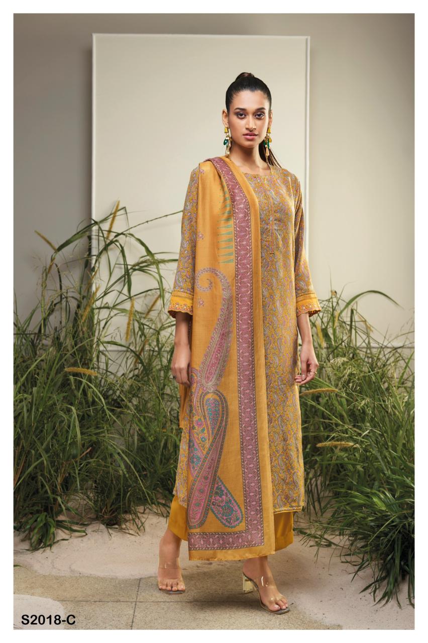 S2018-Abcd Haskell Ganga Pashmina Suits