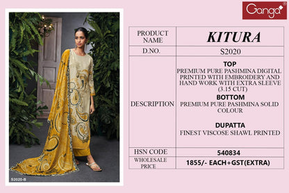 S2020-Abcd Kitura Ganga Pashmina Suits
