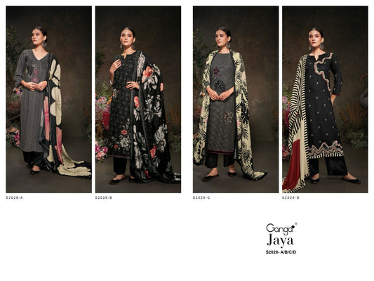 S2028-Abcd Jaya Ganga Pashmina Suits