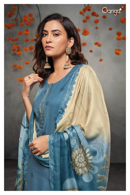 S2039-Abcd Dimity Ganga Pashmina Suits