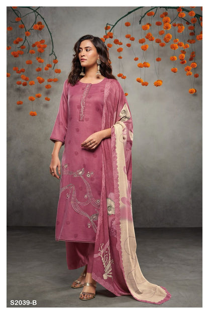 S2039-Abcd Dimity Ganga Pashmina Suits
