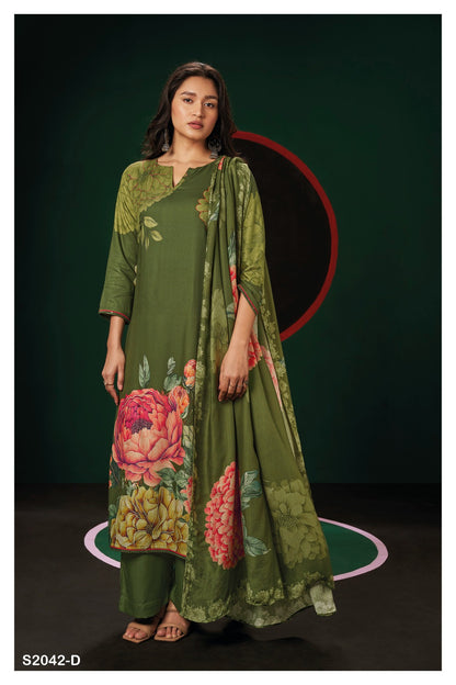 S2042-Abcd Matiyah Ganga Pashmina Suits