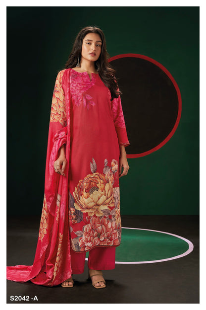 S2042-Abcd Matiyah Ganga Pashmina Suits