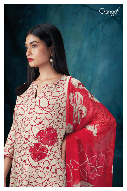 S2071-Abcd Quinn Ganga Pashmina Suits