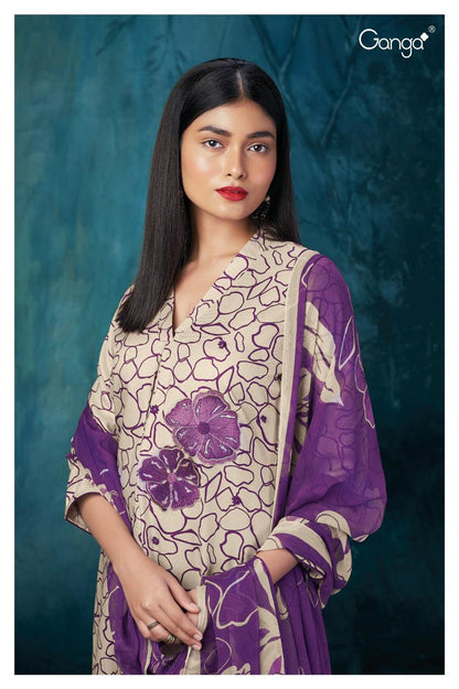 S2071-Abcd Quinn Ganga Pashmina Suits