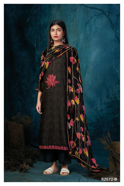 S2072-Abcd Taryn Ganga Pashmina Suits