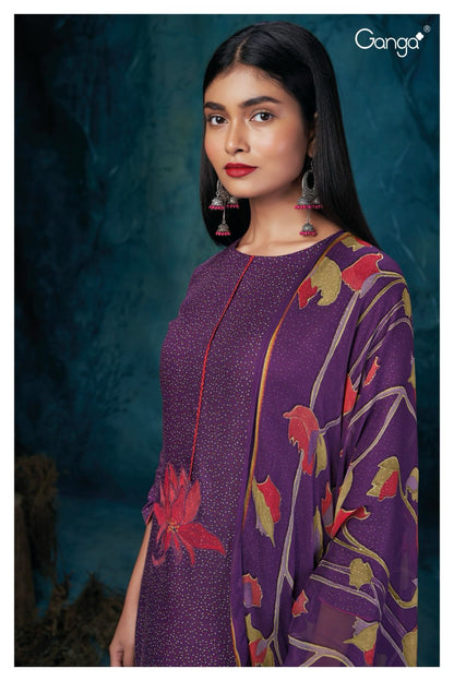 S2072-Abcd Taryn Ganga Pashmina Suits