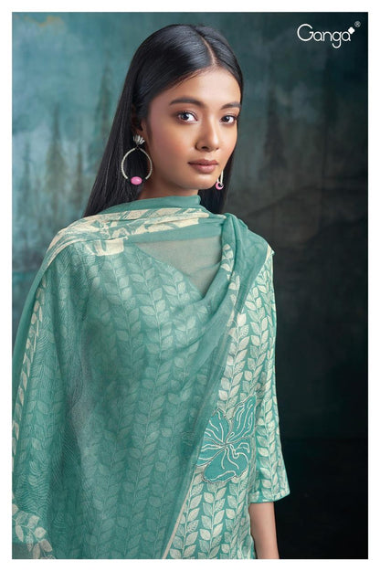 S2073-Abcd Skylar Ganga Pashmina Suits