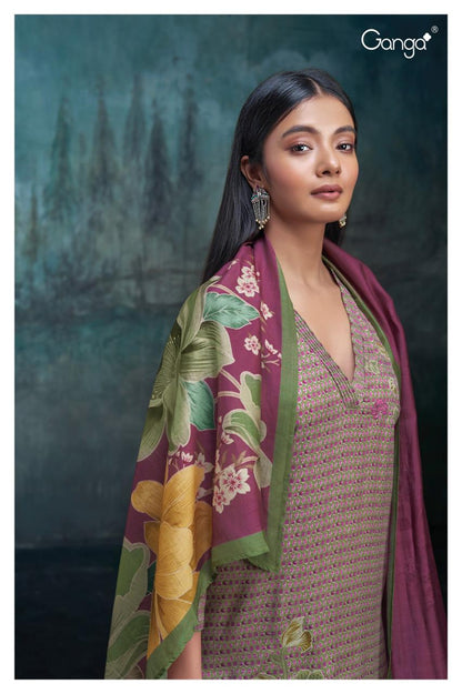S2074-Abcd Lyrica Ganga Pashmina Suits