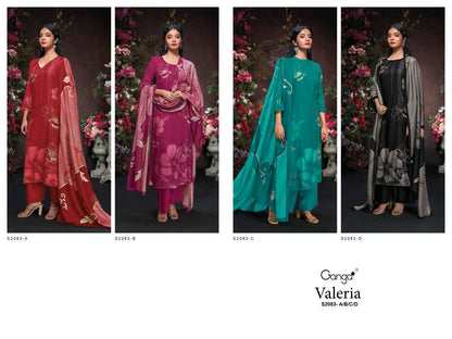 S2083-Abcd Valeria Ganga Pashmina Suits