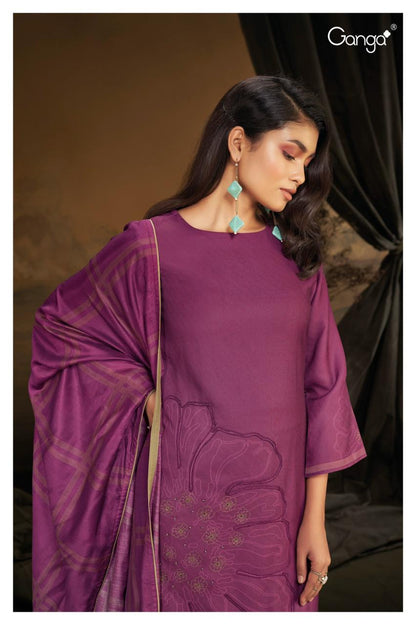 2084 Havanah Ganga Wool Pashmina Suits