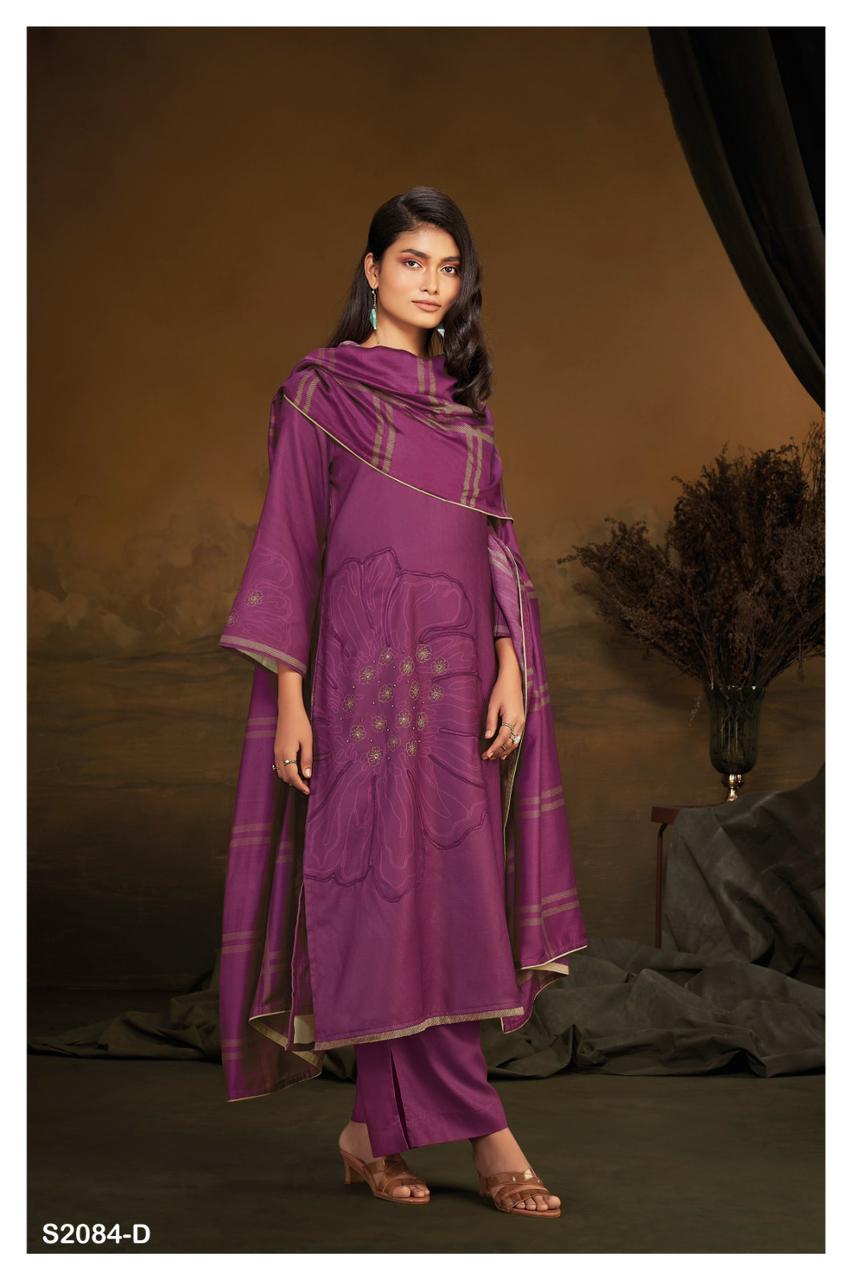 2084 Havanah Ganga Wool Pashmina Suits