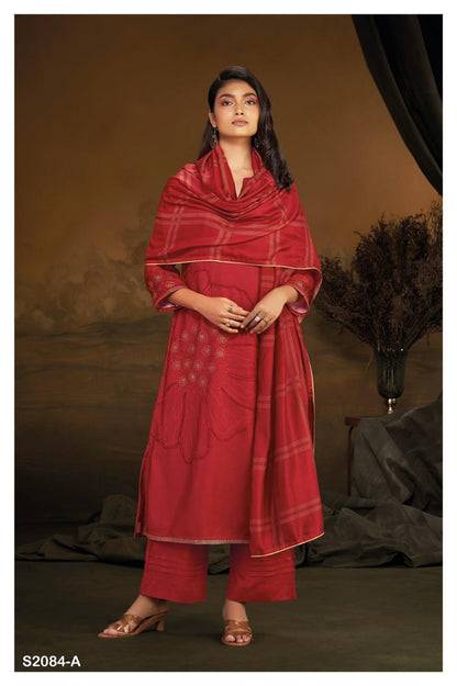 2084 Havanah Ganga Wool Pashmina Suits