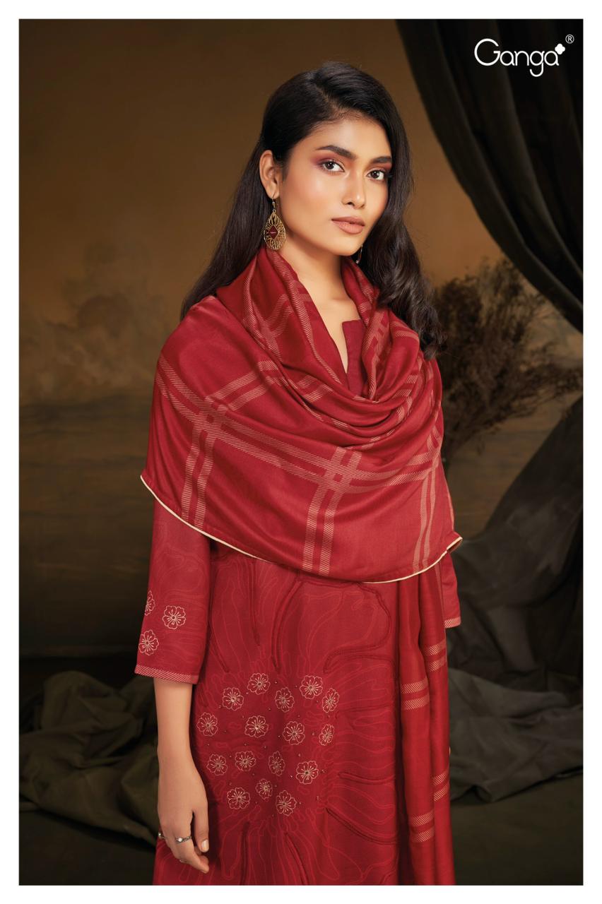 2084 Havanah Ganga Wool Pashmina Suits
