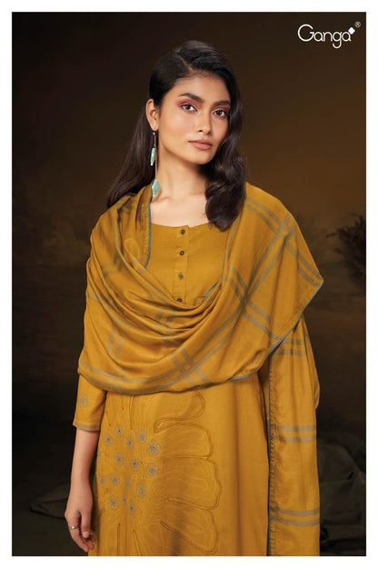 2084 Havanah Ganga Wool Pashmina Suits