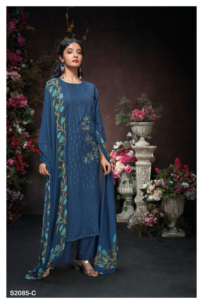 S2085-Abcd Abhiniti Ganga Pashmina Suits