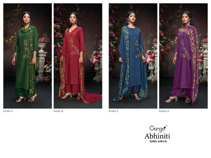 S2085-Abcd Abhiniti Ganga Pashmina Suits