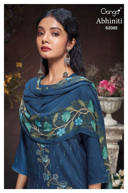 S2085-Abcd Abhiniti Ganga Pashmina Suits