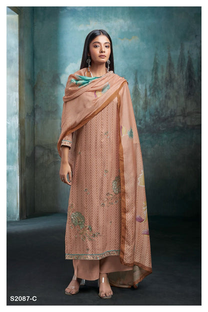 S2087-Abcd Myley Ganga Pashmina Suits