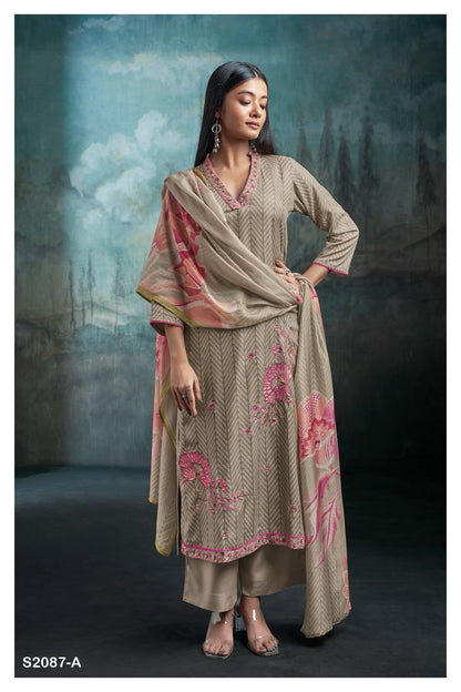 S2087-Abcd Myley Ganga Pashmina Suits