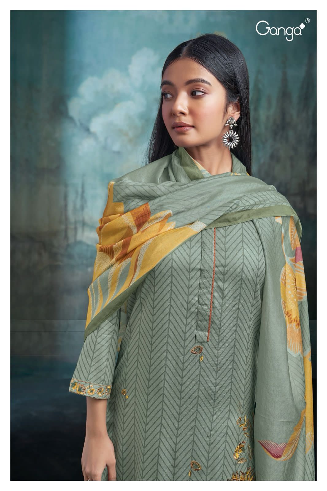 S2087-Abcd Myley Ganga Pashmina Suits