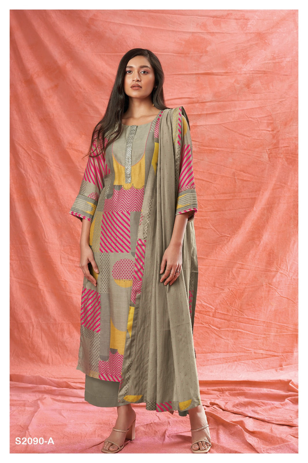 S2090-Abcd Saphira Ganga Pashmina Suits