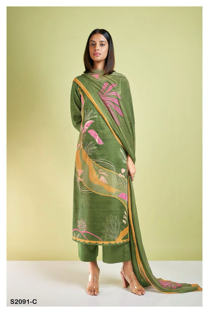 S2091-Abcd Tazia Ganga Pashmina Suits