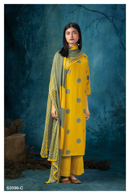 S2096-Abcd Tristan Ganga Pashmina Suits