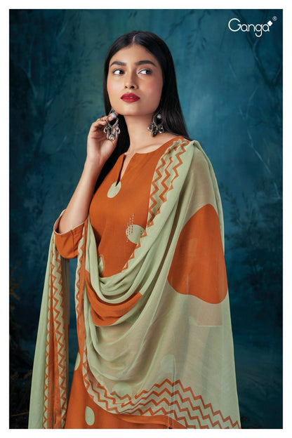 S2096-Abcd Tristan Ganga Pashmina Suits