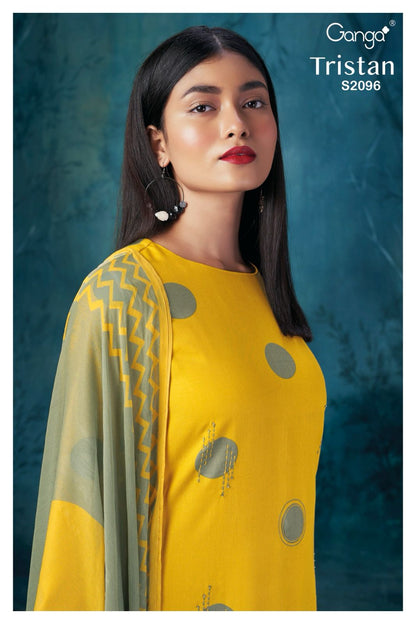 S2096-Abcd Tristan Ganga Pashmina Suits