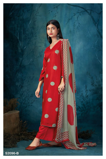 S2096-Abcd Tristan Ganga Pashmina Suits