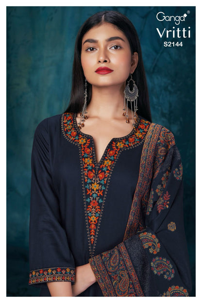 S2144-Abc Vritti Ganga Pashmina Suits