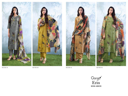 S2163-Abcd Erin Ganga Pashmina Suits