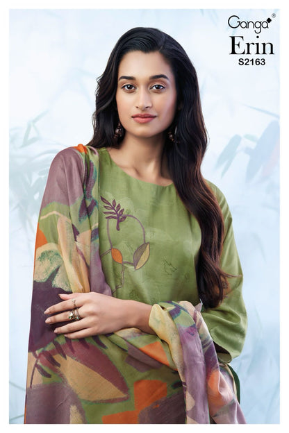 S2163-Abcd Erin Ganga Pashmina Suits