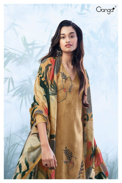 S2163-Abcd Erin Ganga Pashmina Suits