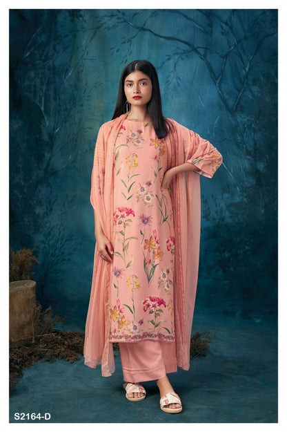 S2164-Abcd Adweta Ganga Pashmina Suits