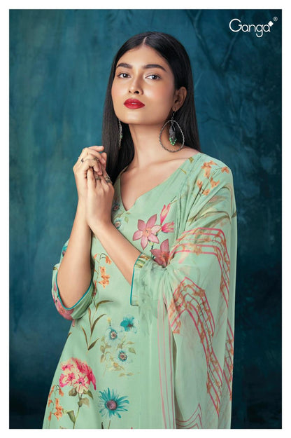 S2164-Abcd Adweta Ganga Pashmina Suits