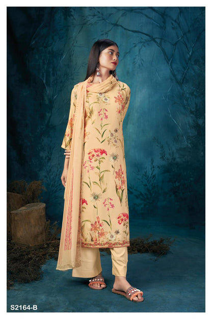 S2164-Abcd Adweta Ganga Pashmina Suits